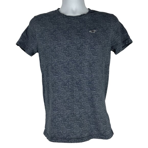 Hollister Must Have Collection Heathered Navy Blue Crewneck T Shirt Size Small - Picture 1 of 4